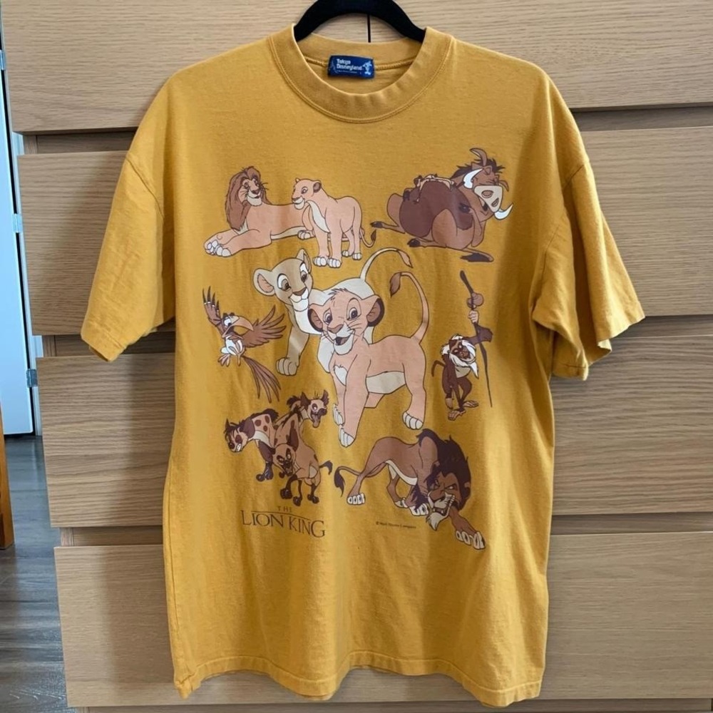 Vintage Disney Tee Lion King Tokyo Disneyland‎ Movie L